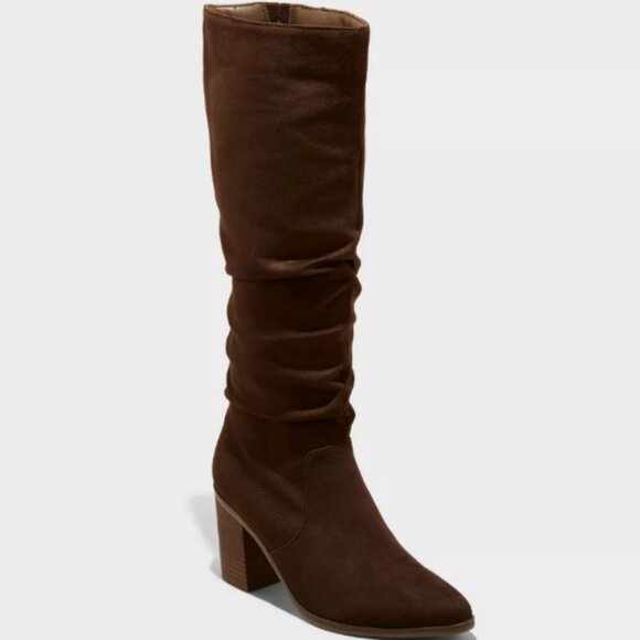 Women's Junie Tall Boots - Universal Thread Brown 9 - Picture 1 of 3